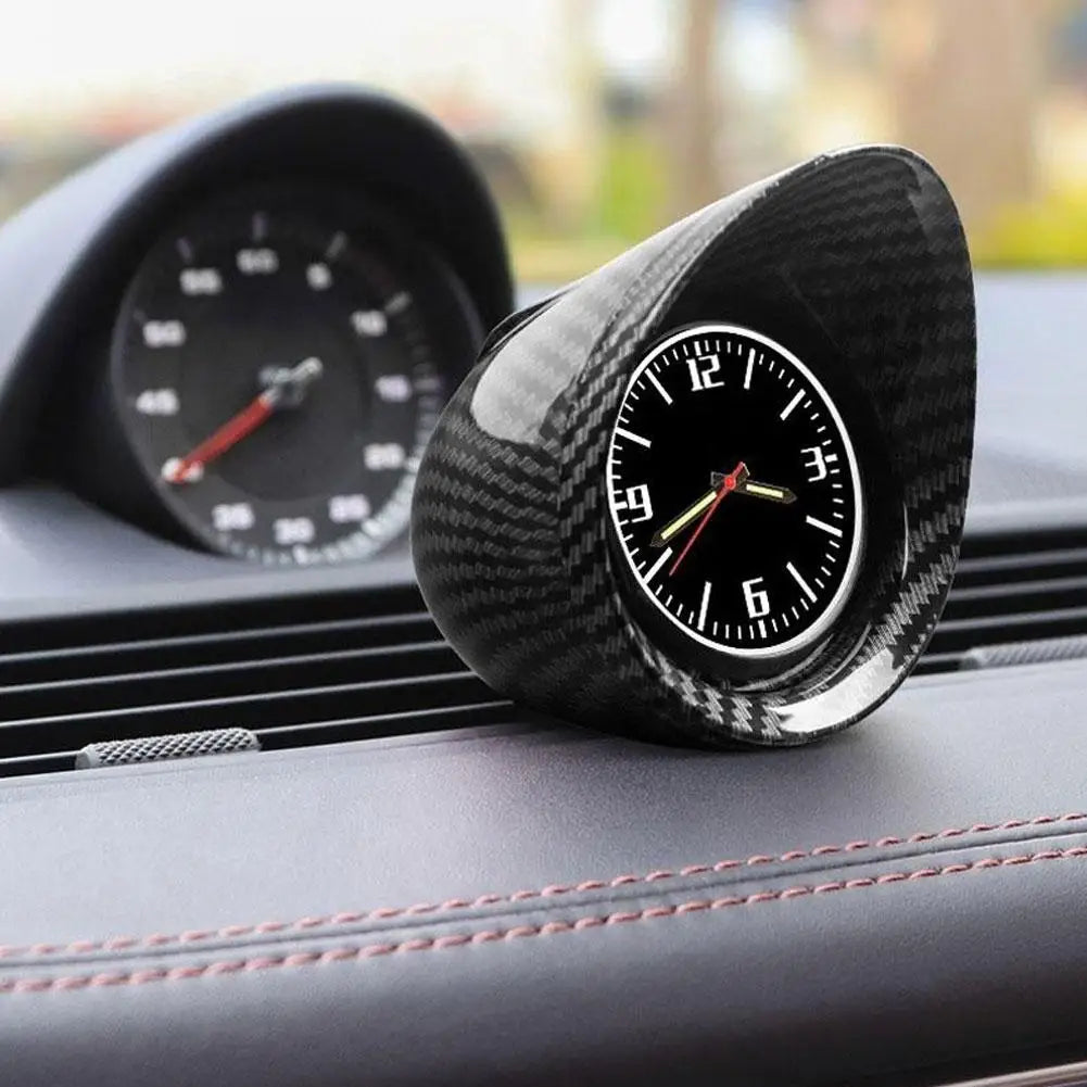 Car Clock Luminous Mini Automobiles Internal Stick-On Digital Watch Mechanics Quartz Clocks Auto Ornament