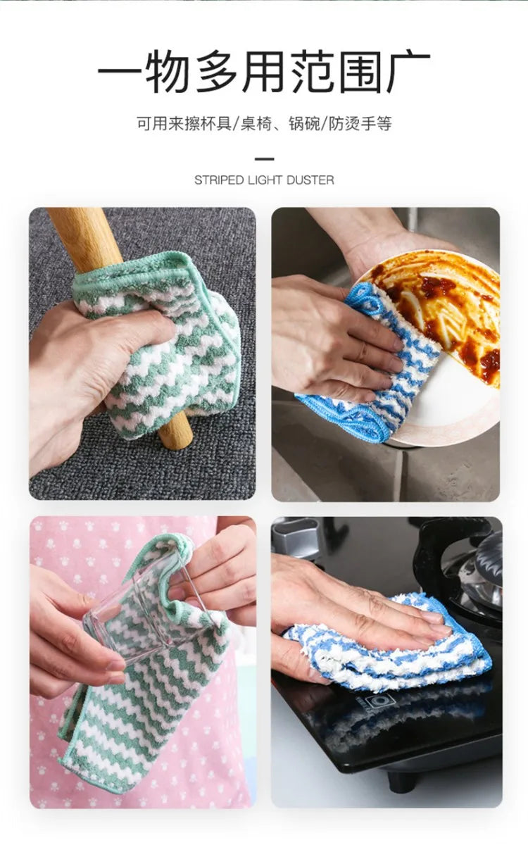 3/5 pieces of microfiber cloth and lazy person absorbent cleaning Kitchen towel cloth for washing dishes tablecloth