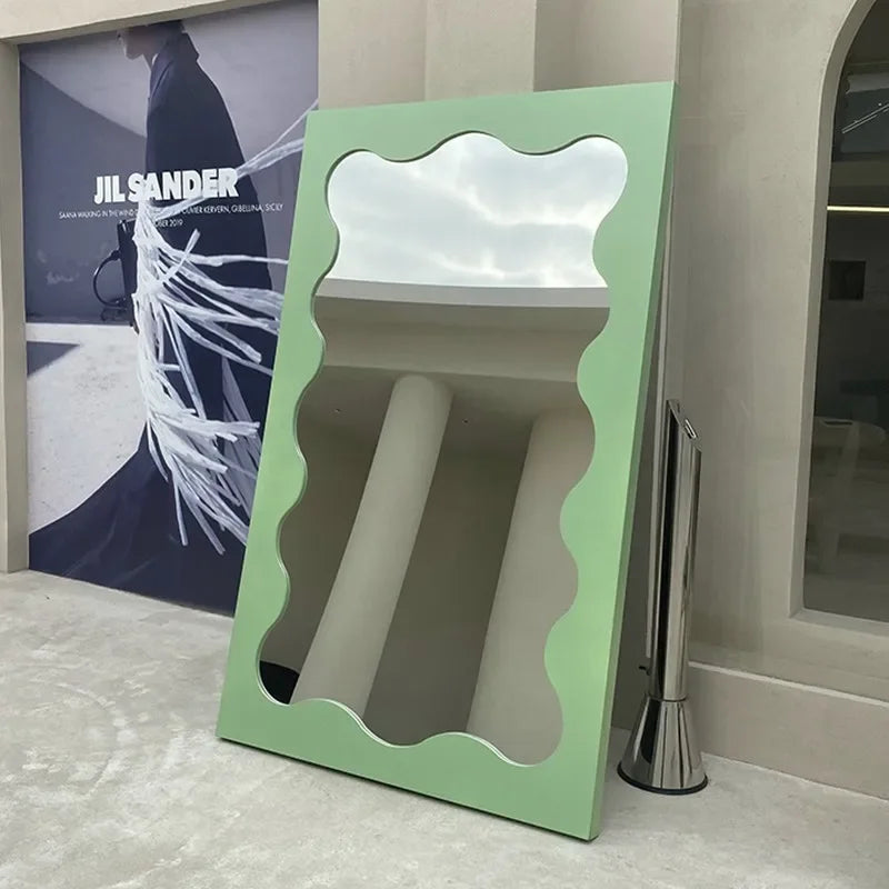 Full body makeup mirrors Room decoration full body photo floor mirror against the wall girls bedroom girls full-length mirror