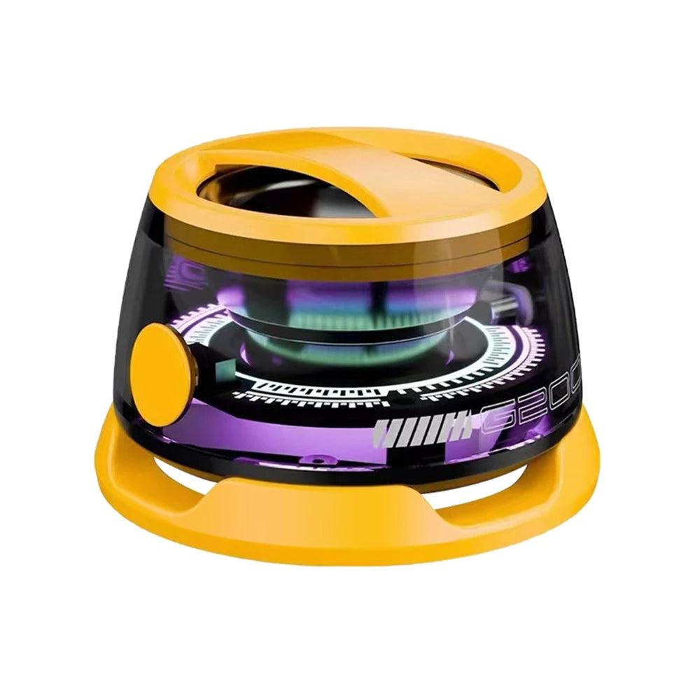 Outdoor Magnetic Bluetooth5.3 Speaker Wireless Portable Mini Travel Stereo Speaker with RGB Color Light and Phone Holder for Ios
