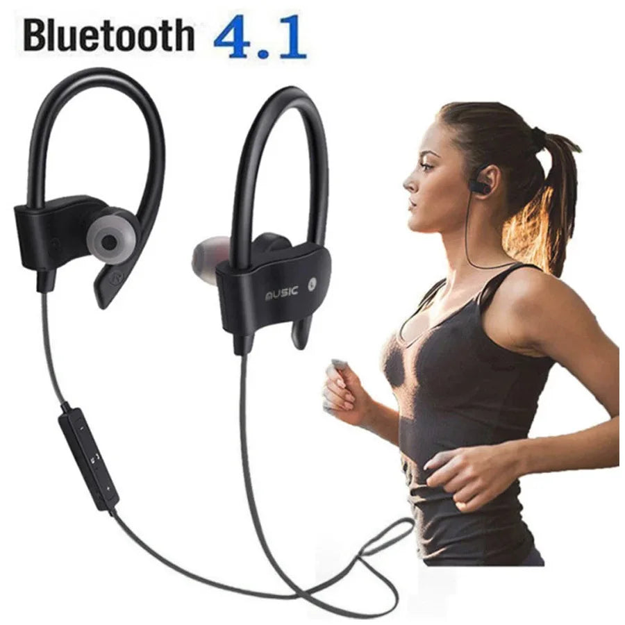 Bluetooth Headphone Wireless Earphones Waterproof Music Bluetooth Sport Earphone Stereo bass Headset with Mic for All Smartphone