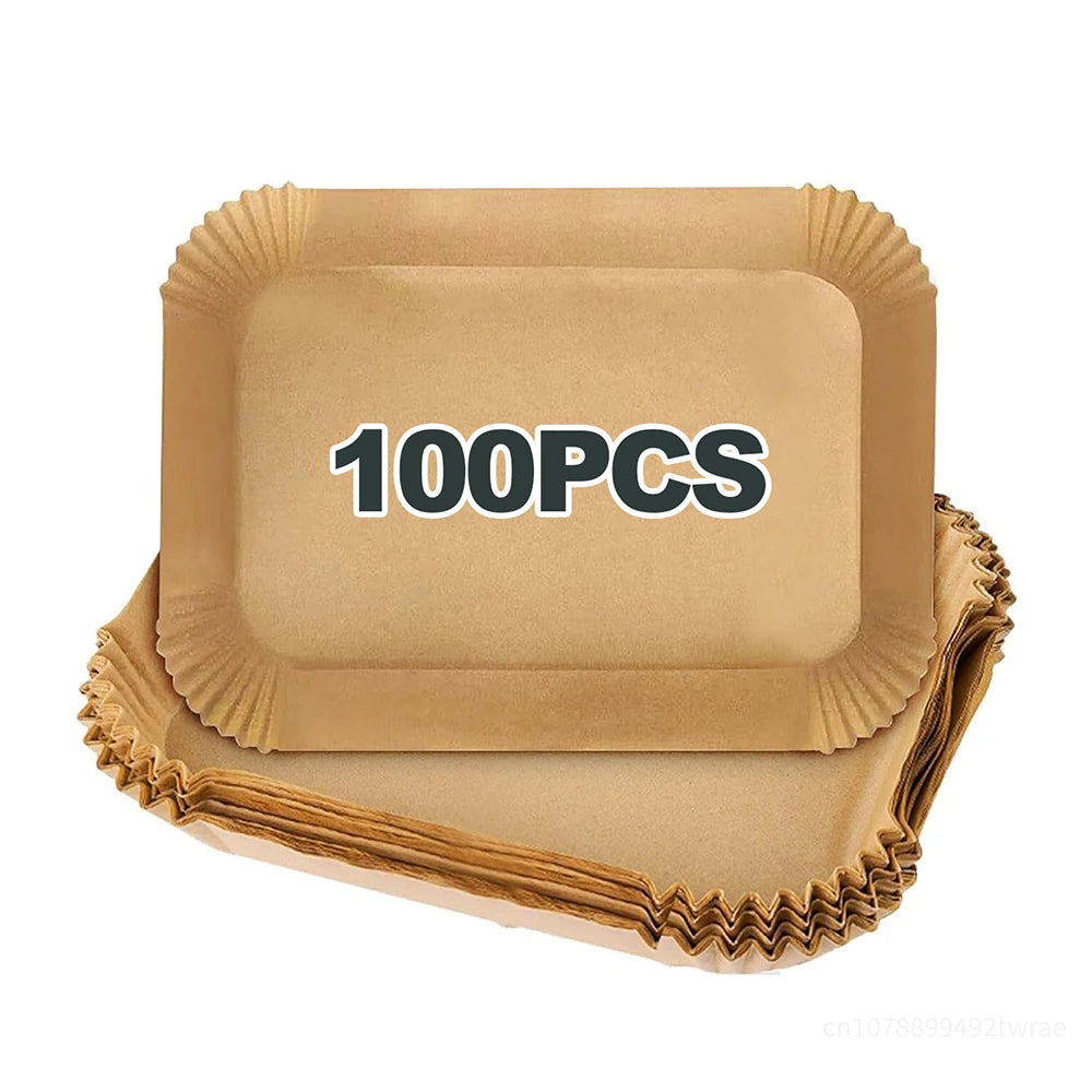 Air Fryer Liners Disposable for Ninja Airfryer 8.7x5.5" Rectangle Parchment Paper for Air Fryer Dual Basket Ninja DZ201 DZ401