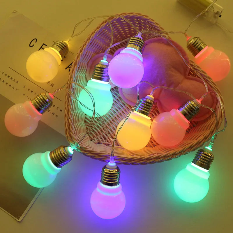 10 Led String Lights Fairy G50 Big Bubble Ball Lamp Holiday Lighting Garland Battery USB Indoor For Christmas Wedding Decoration