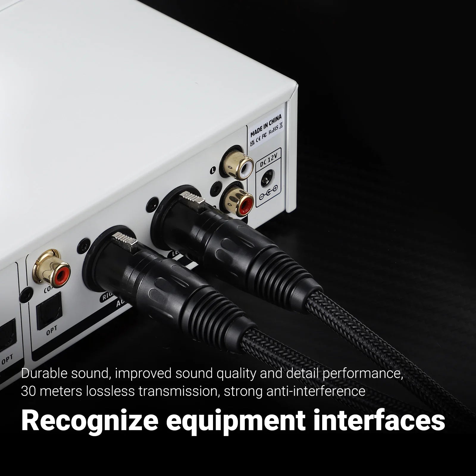 AIYIMA 1Pair 0.5m XLR Cable 6N OFC Male to Female Microphone Extension Cables for Amplifiers Balanced cable Cannon for T20 A70