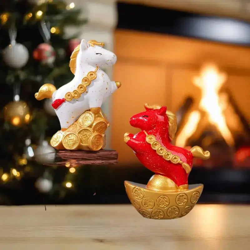 Radiant Crystal Horse Ornament Zodiac Horse Sculpture Feng Shui Series Antique Sun Chaser Showpiece for Desktop