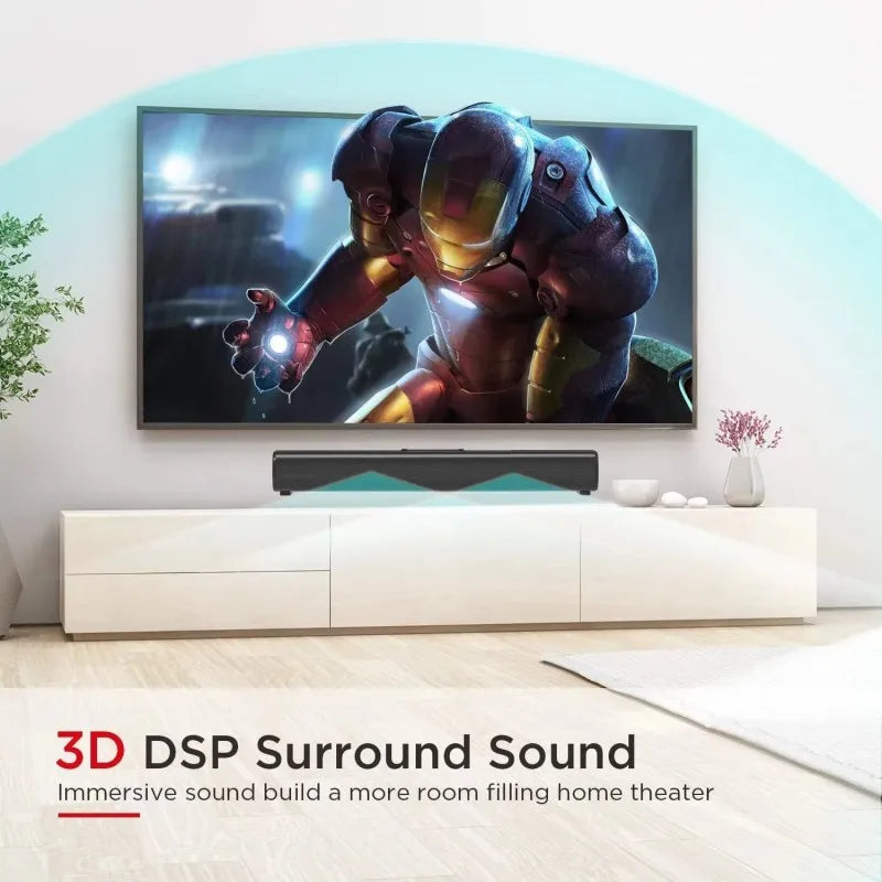 Home Cinema System SoundBar for TV/computer/projector Support USB HDMI/ARC/Optical Bluetooth Speakers 50W High Power Echo Wall