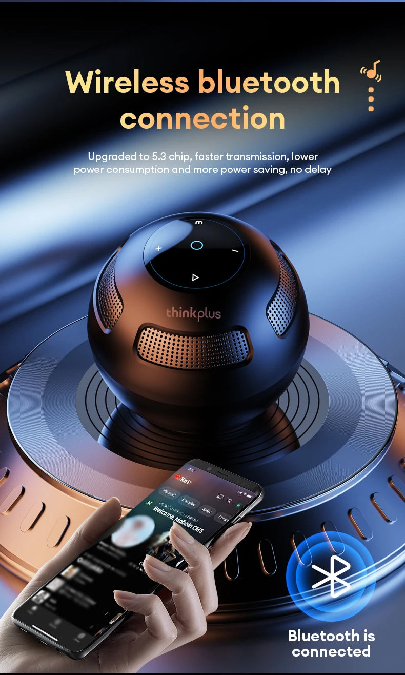 Lenovo TS5 Speakers Wireless Bluetooth 5.3 Outdoor Loudspeaker Loudspeaker Portable Subwoofer Surround Sound Player Home Theater
