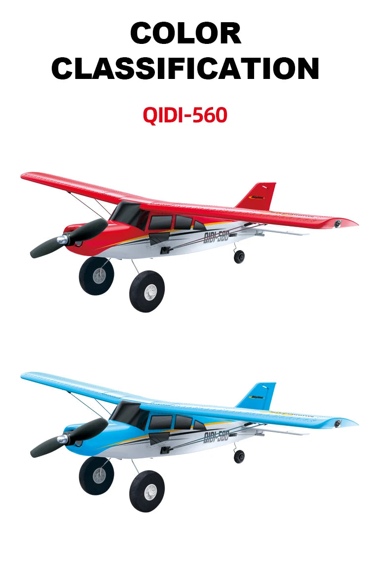 6ch Remote Control Transmitter Mode 1 Mode 2 for 500mm Wingspan QIDI550 F3D QIDI560 New Start M7  Qidi580 SR22 Toys RC Plane