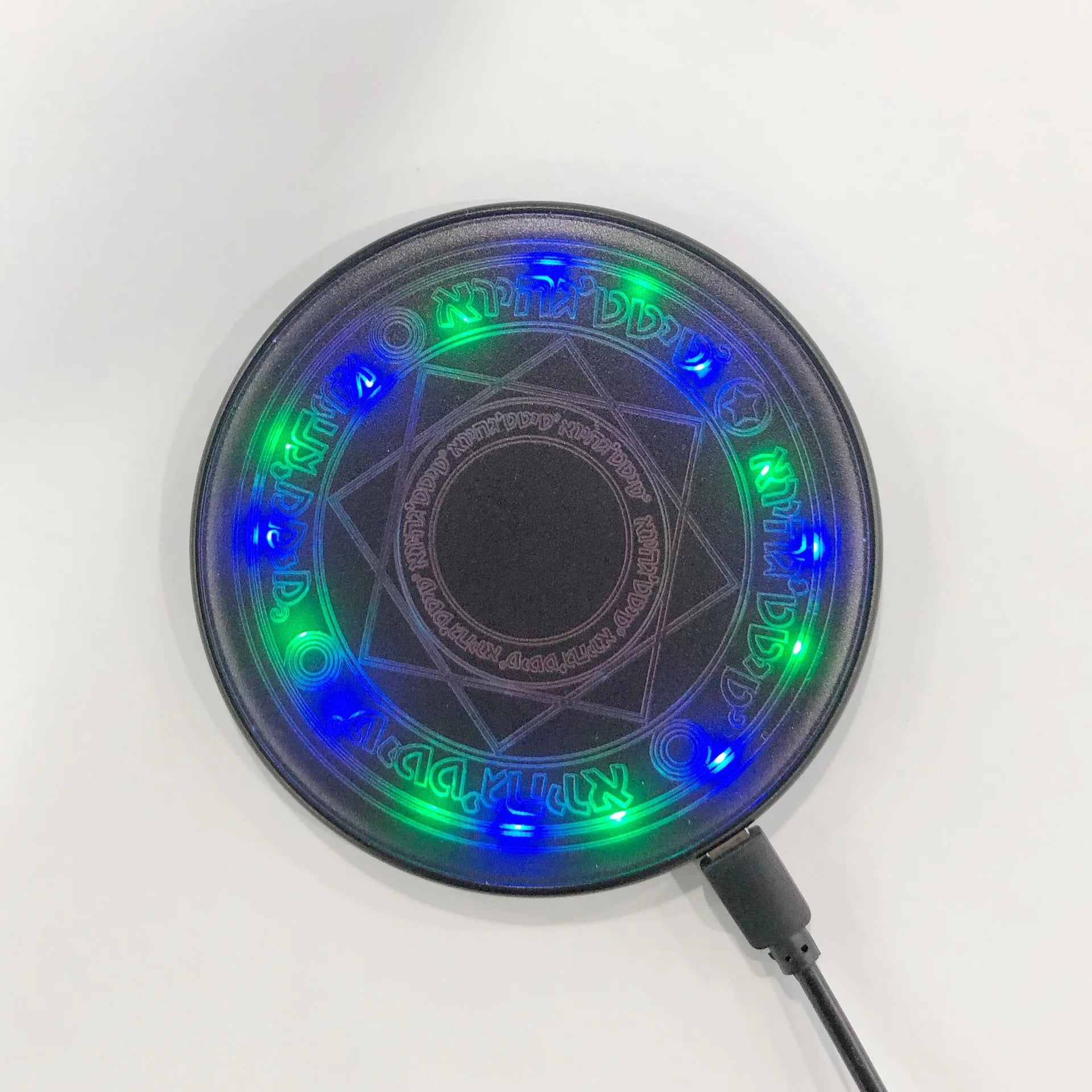 Fast Charging 10W Multifunction Rapid Charger Creative Magic Array Wireless Charger Mobile Phone Universal Emittin Light