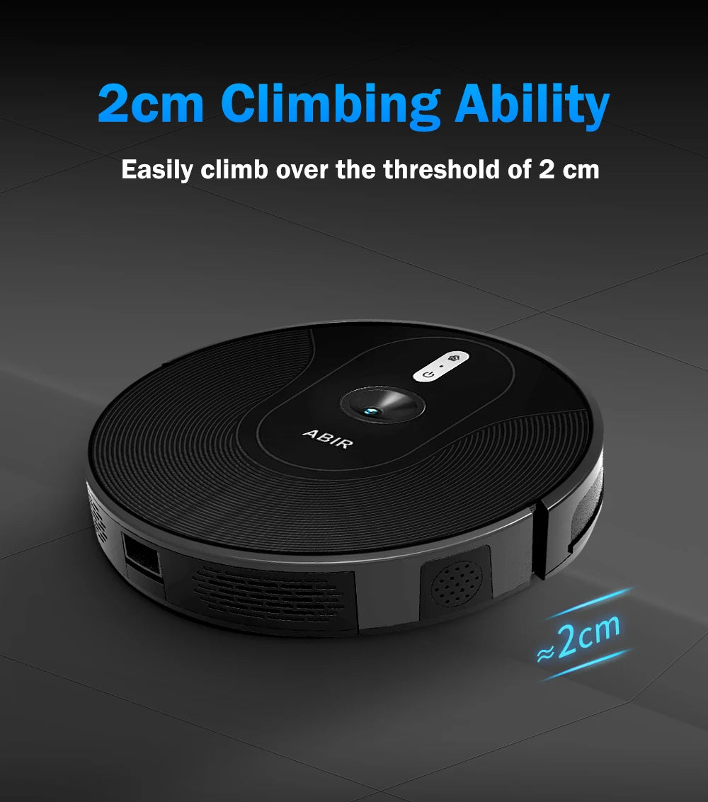 Robot Vacuum Cleaner ABIR X6 ,Visual Navigation,APP Virtual Barrier,6000PA Suction,Smart Home Mop,Floor Carpet Washing Tool