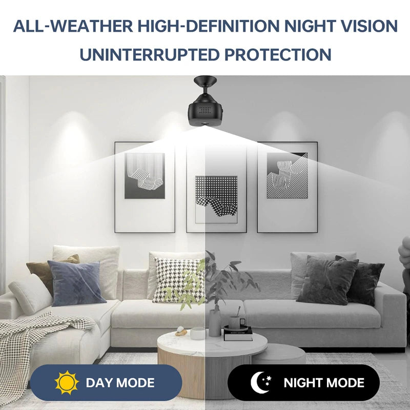 Smart 4K Mini Camera Full Color Night Vision High Definition WiFi Monitor Waterproof Motion Detect Home Security Monitor