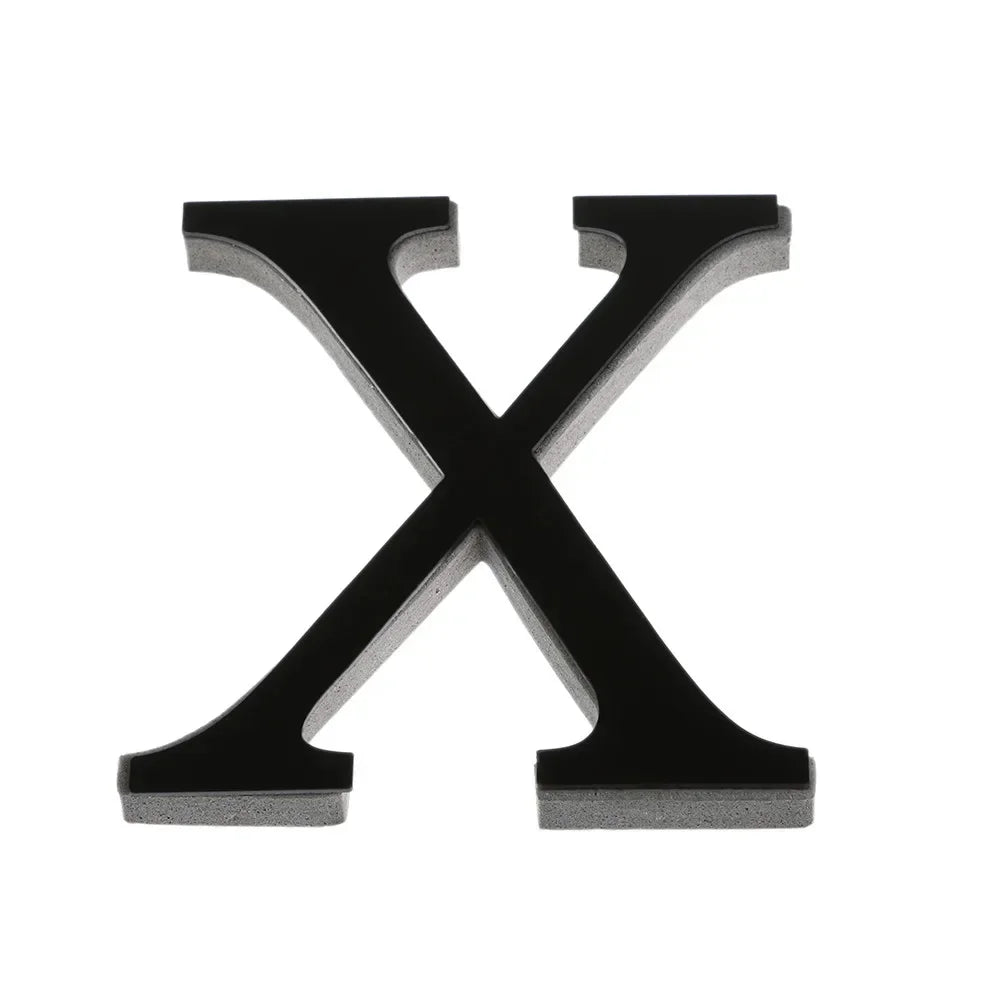 26 Letters Wall Sticker 3D DIY Mirror Acrylic Decals Home Decor Wall Art Mural for party wedding Christmas Retro Wall Art