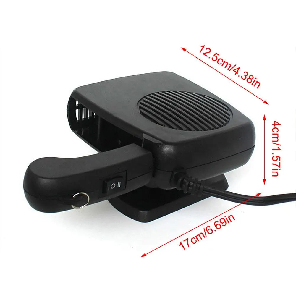 12V/24V 200W Portable Car Heater Fan Windshield Demister Defroster Cooling Heating 2 IN 1 Electric Fan For Cars Trucks