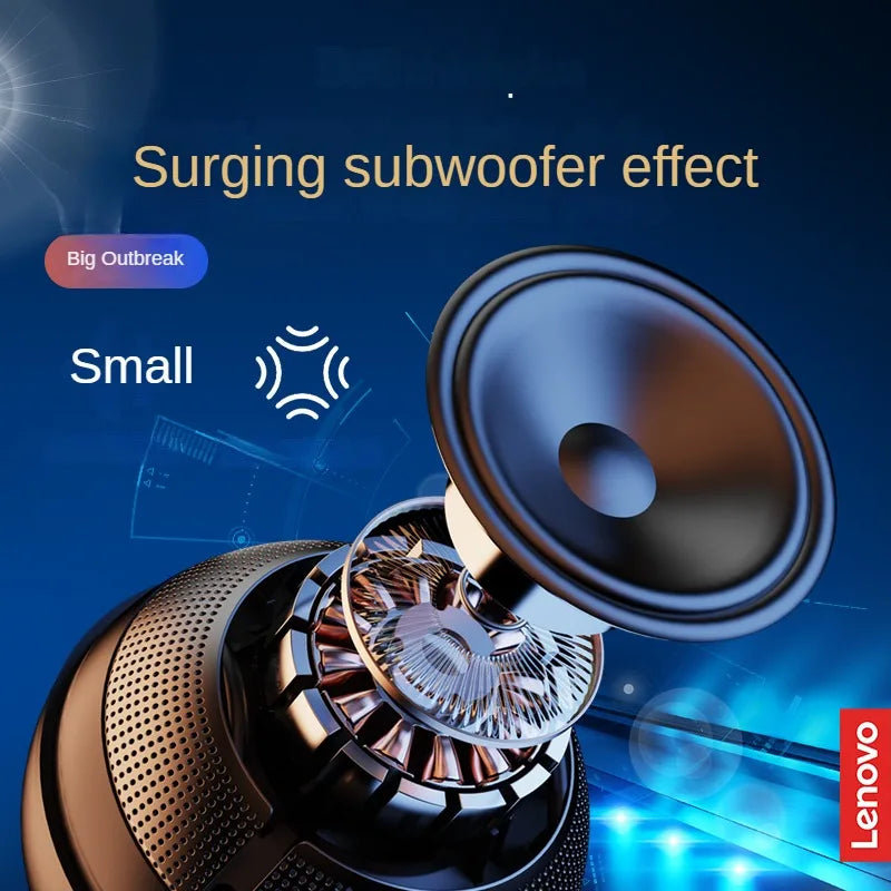 Choice Original Lenovo TS5 Bluetooth5.3 Speaker Outdoor anker Loudspeaker Subwoofer Portable Sound box Surround Sound Player