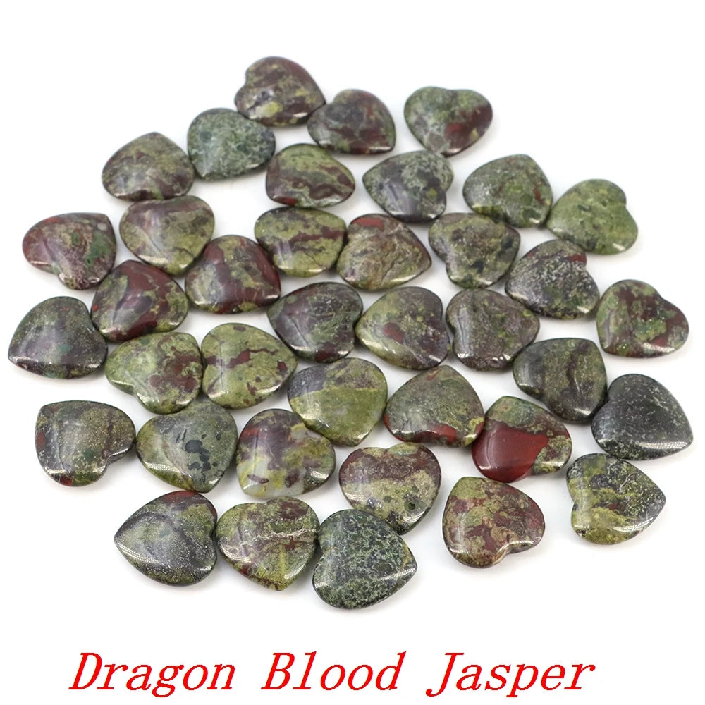 Lots Wholesale Gem Heart Shape LOVE 20MM Natural Crystal Amethyst Agate Bead Healing Reiki Natural Stone Gift Supplies