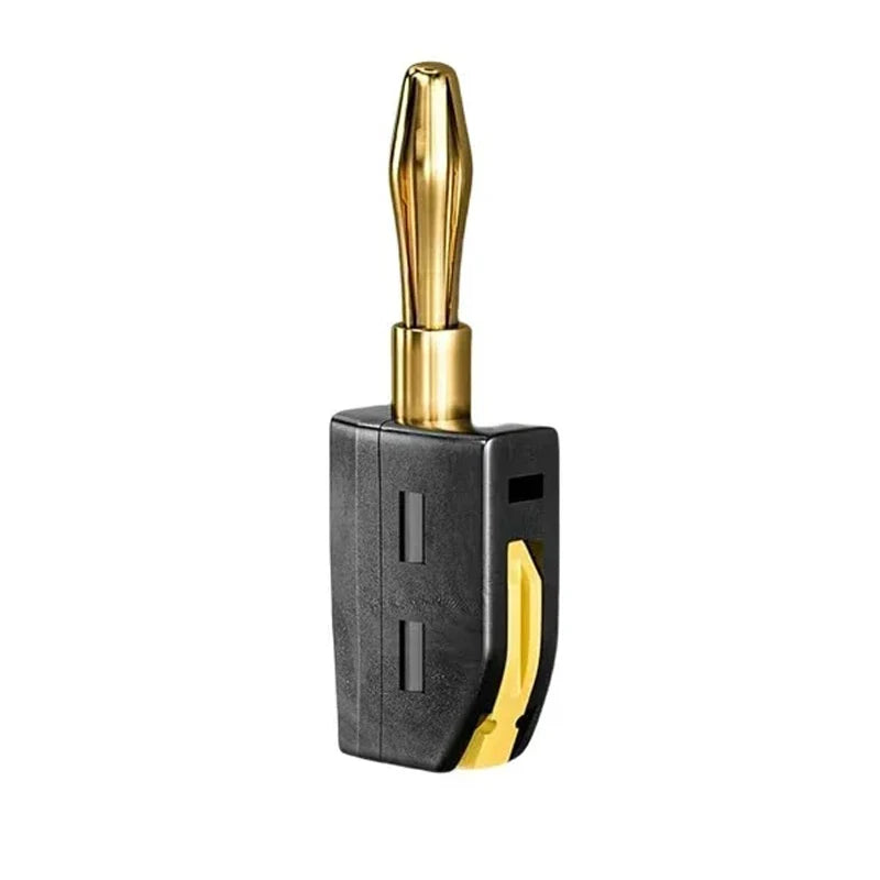 4mm Banana Plug Speaker Connectors for Audio/Video Receiver Amplifiers Sound Systems Quick Connect Banana Plugs 32A Red&Black