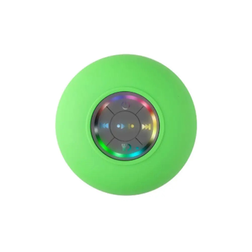 Bathroom Waterproof Bluetooth Speaker with RGB LED Light Mini Outdoor Travel Portable Wireless Shower Suction Cup Speakers