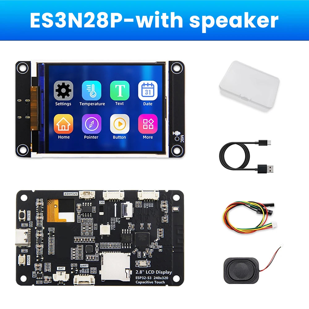 ESP32-S3 ESP32 S3 2.8-inch TFT Module Touch Screen Development Board With WiFi Bluetooth Smart AI Display 240x320 IPS Screen