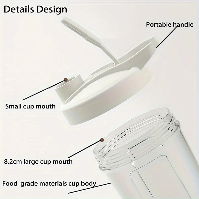 Electric Blender Cup Portable Blender Cup Milk Powder Protein Powder Blender Automatic Shaker Cup Home Travel Outdoor Sports Gym