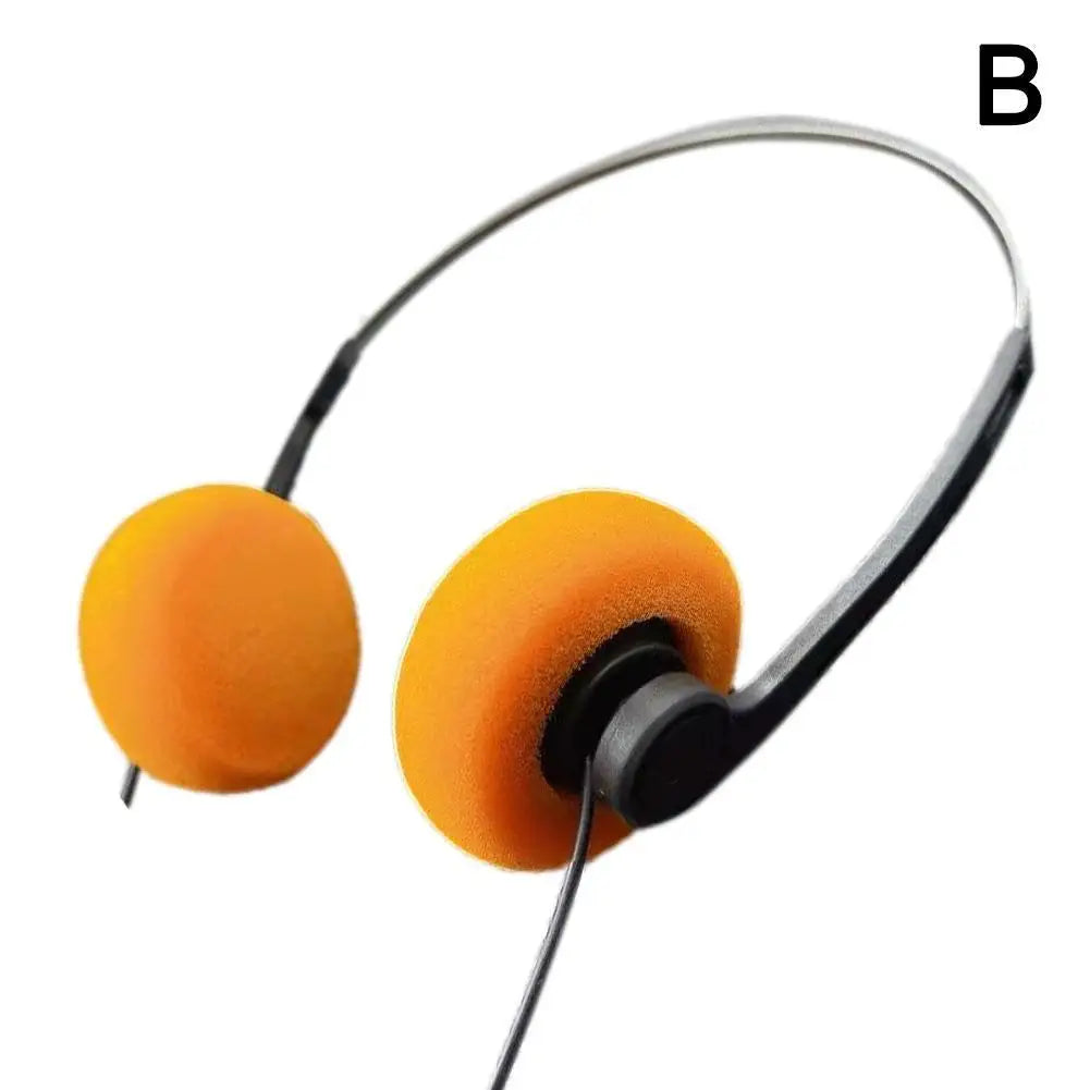 1pc Retro Nostalgic Headsets  Vintage Wired Headphones Classic Comfortable Earmuffs HiFi Noise Isolating Gaming Music Headsets