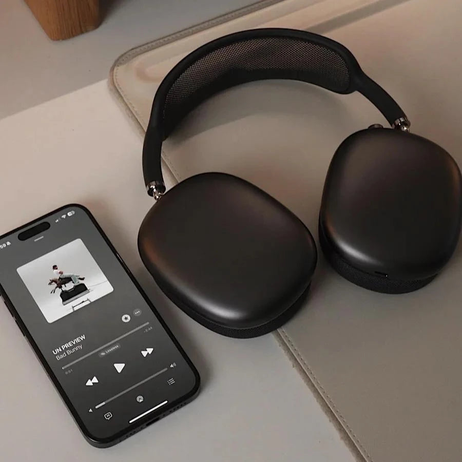 2025 New Pods Max Headphones Wireless Bluetooth Headphones ANC Active Noise Cancellation HIFI Music Call Immersive Spatial Audio