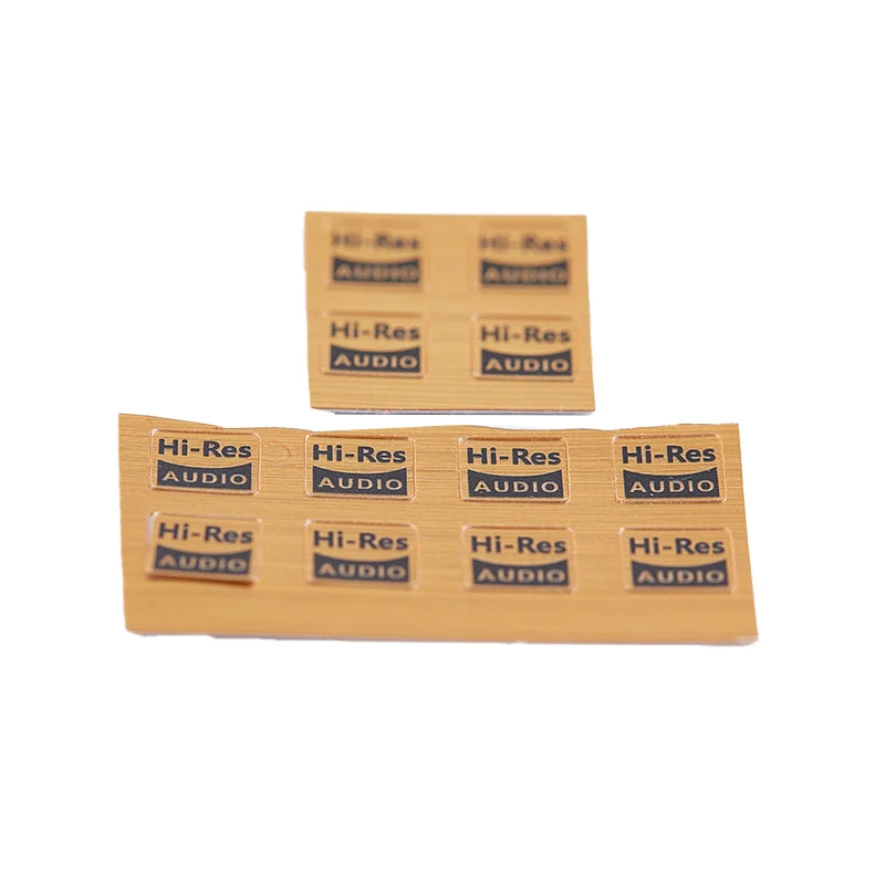 10pcs Hi-Res Audio Adapter Stickers For Walkman/Fiio/Iriver/Cayin MP3 All Hifi Device Audio Earphone Stickers 7.1x7.1mm