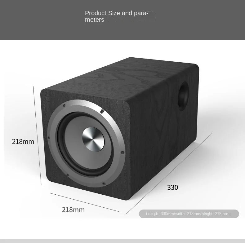 6.5 Inch active Subwoofer Speaker High-power 100W Super Bass Home Theater Sound system for active Speakers PC Computer TV Box