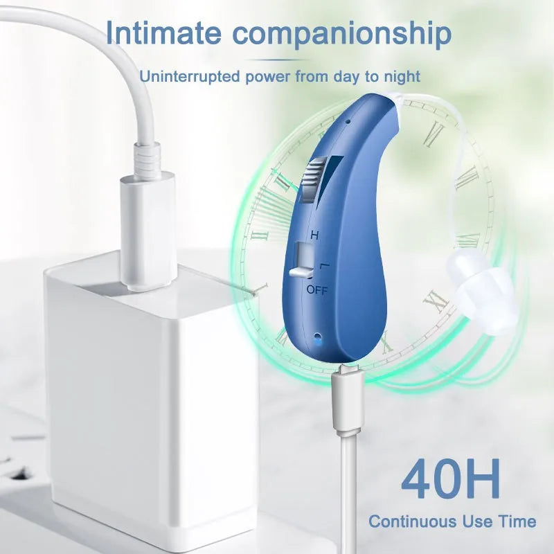 Hearing aid headphones for the elderly improve hearing, protect hearing loss and tinnitus, and are single-ear hearing AIDS