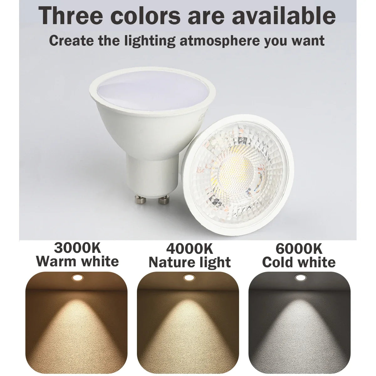 10PCS LED Spotlight Bulb GU10 AC220V 110V 8W 120/38 Degree Beam Angle High Lumen Indoor LED Energy Saving Lights Bulb