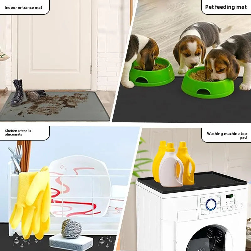 Silicone Washing Machine Mat, Storage Mat, Multi-functional Dustproof and Waterproof Washing Machine, Dryer Top Protection