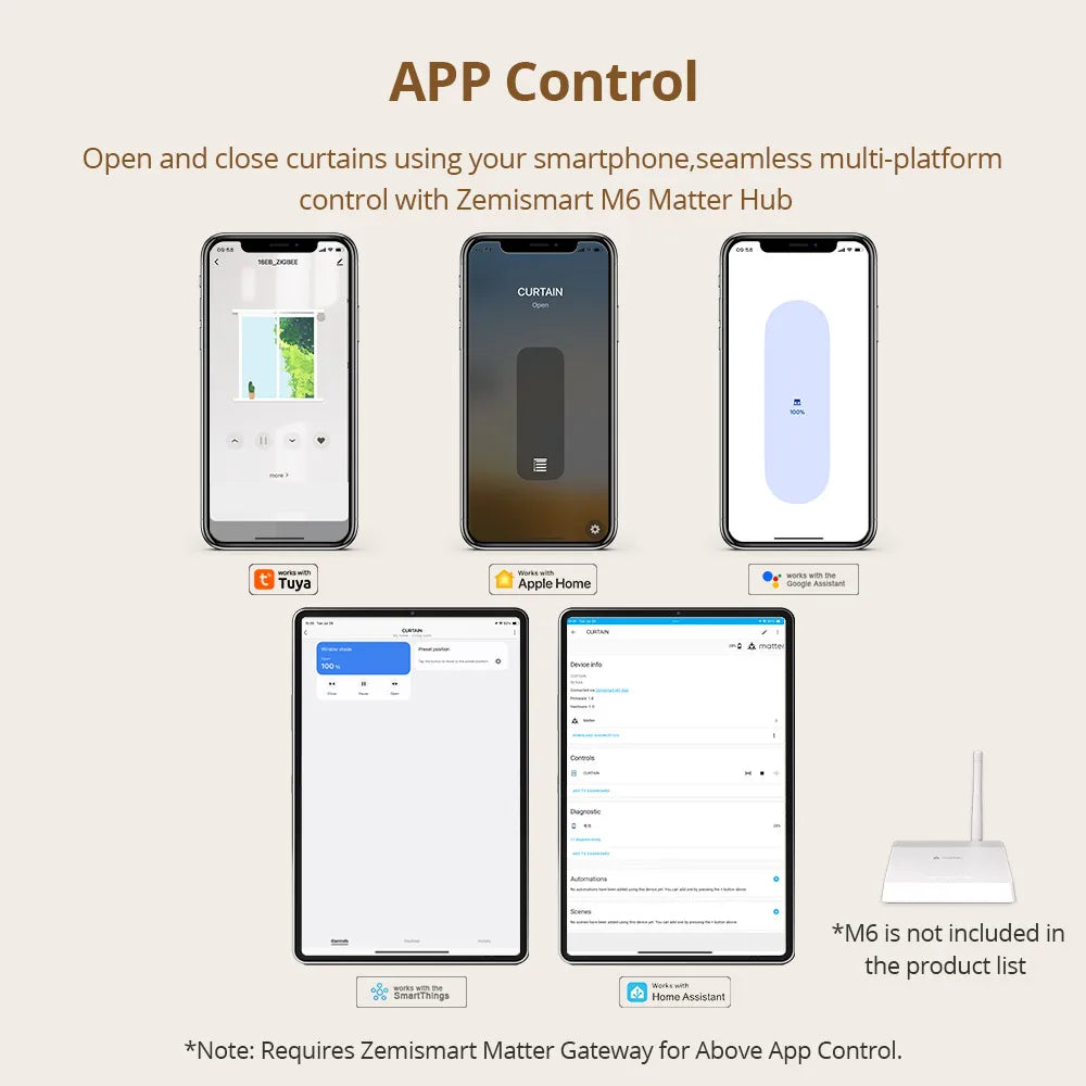 Zemismart Zigbee Electric Roller Blinds Motor for 17 25 28mm Tube Battery Powered Smart Curtain Engine Work with Tuya Smart App
