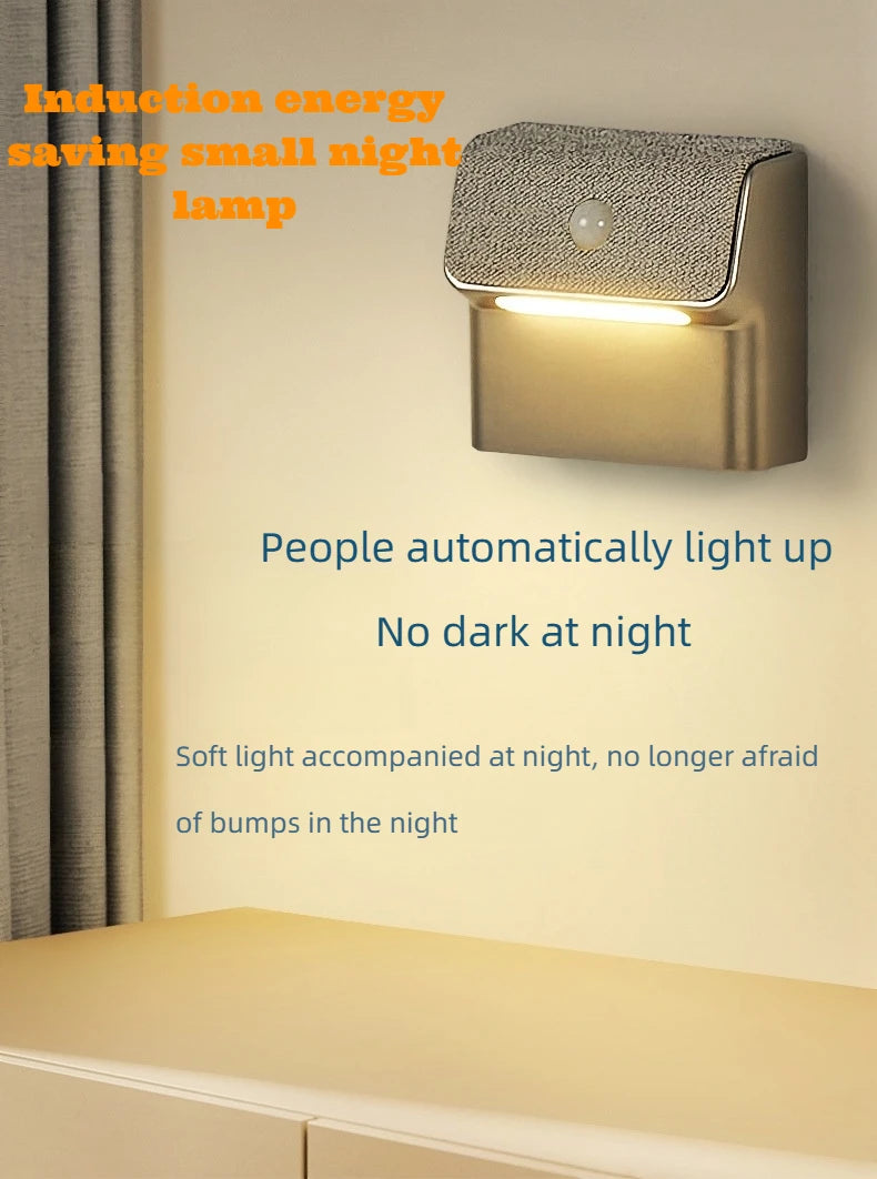 Smart Motion Sensor Wall Light - 2200Mah Usb-C Fast Charging, 3 Adjustable Brightness Levels, Multi-Device Connection, Suitable for Indoor/Outdoor Security Lighting