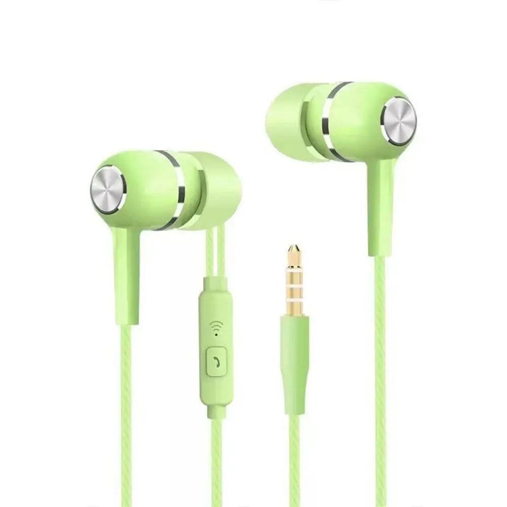 3.5mm Wired Headphones In Ear Headset Wired Earphones with Mic Bass HiFi Stereo Earbuds Sports In-line Control For Phones