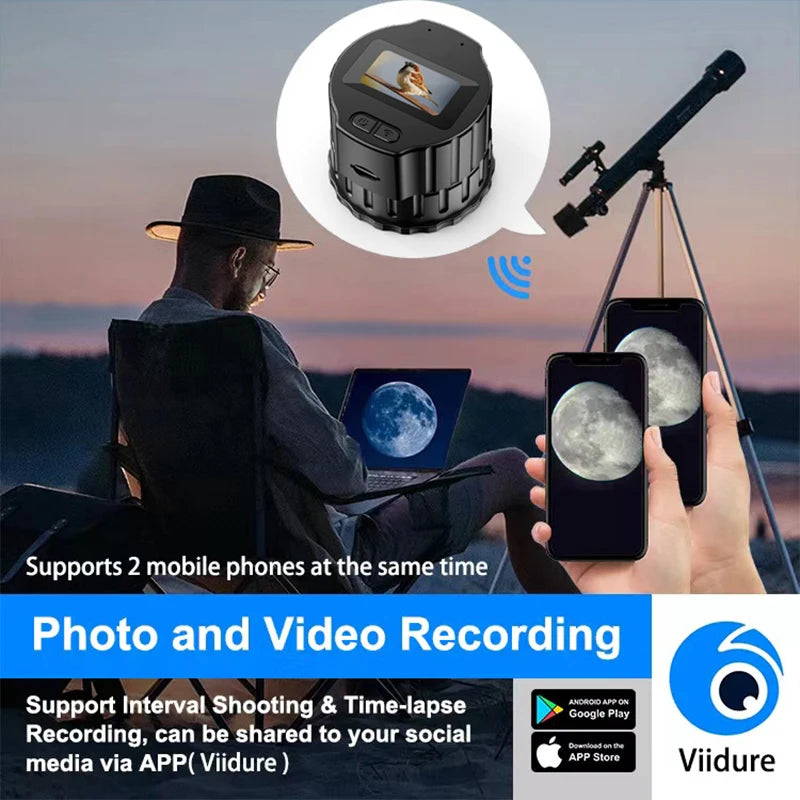  1920X1080 Eyepieces Camera WiFi Electronic 1.5'' High-Definition Screen Portable Recorder Telescopes Tools with APP Microscope