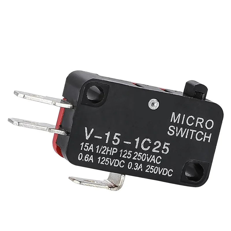10pcs/lot Large micro switch V-15-1C25, silver point V-15-IC25 microwave oven, contact switch, copper point tact switch