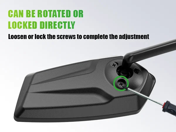 RBRL Bicycle Handlebar Rearview Mirror Automotive-Grade Wide Angle Ultra Clear Bike Mirror 360 Rotatable for Electric Scooter