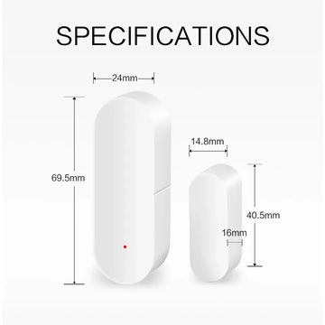 Tuya Smart WiFi Zigbee Door Sensor Smart Home Open Close Detector Smartlife App Control Notification Compatible