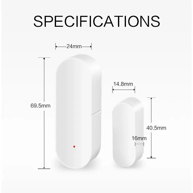 Tuya Smart WiFi Zigbee Door Sensor Smart Home Open Close Detector Smartlife App Control Notification Compatible