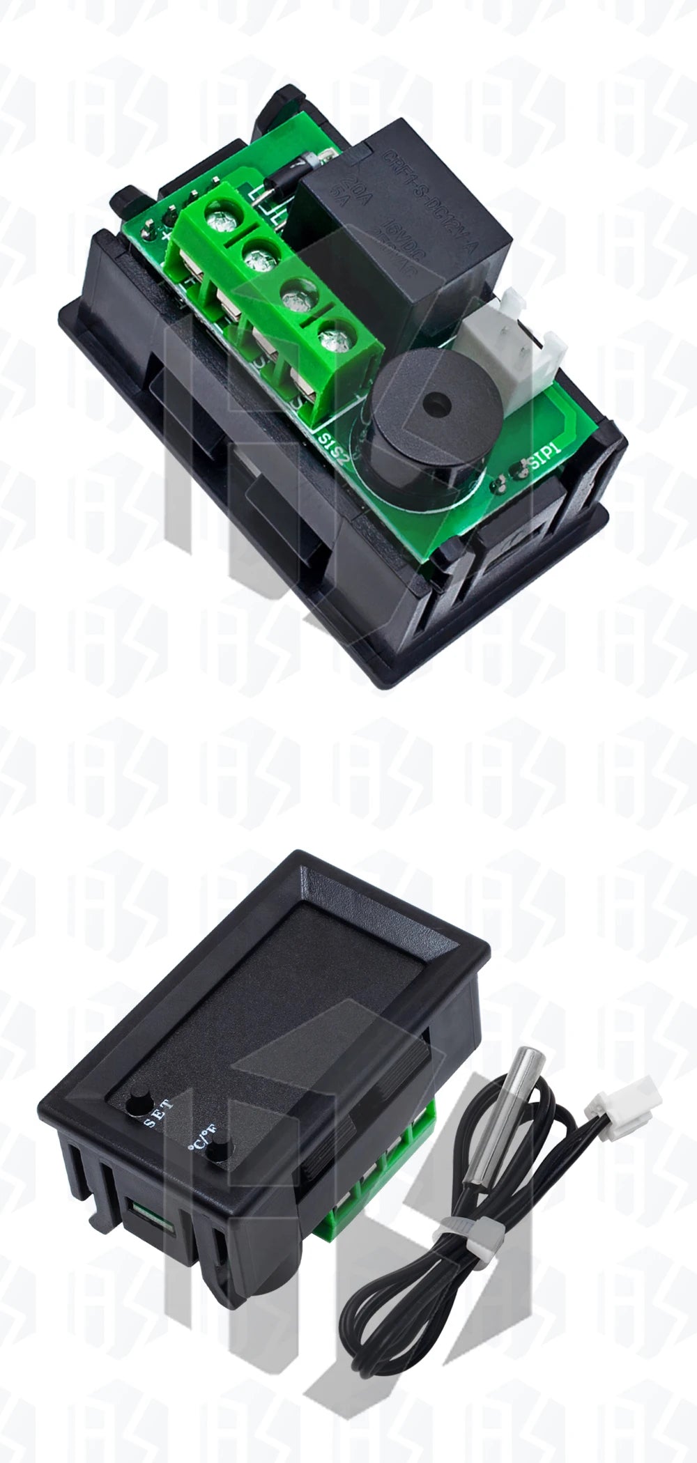 1PCS W2809  W1209WK Digital LED Thermostat Temperature Controller Smart Temp Sensor Board Module 12V DC + Waterproof NTC Sensor