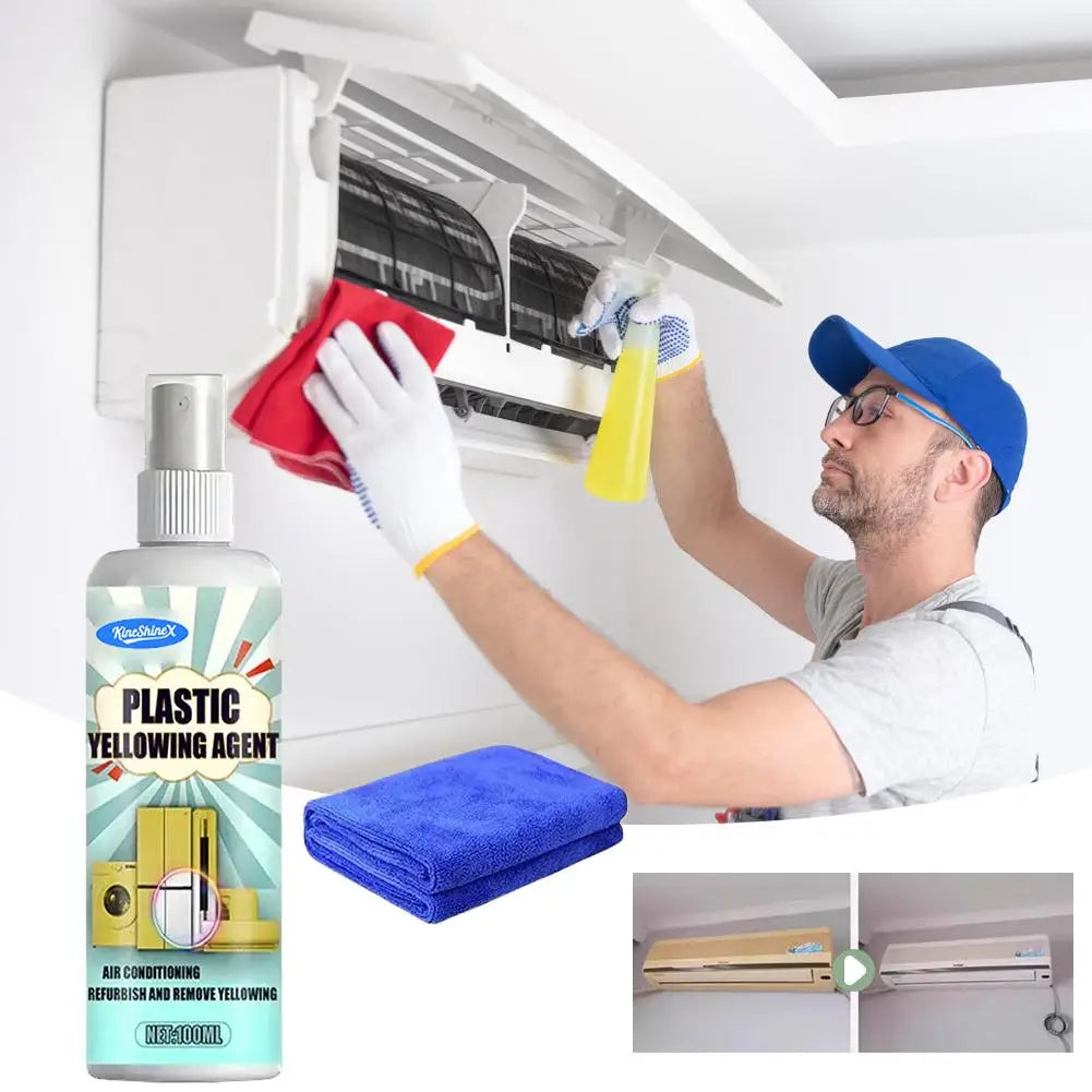Air Conditioning Washing Machine Clean Agent Plastic Yellowing Remover AntiOxidation Appliances Yellowing Remove Cleaning Agent
