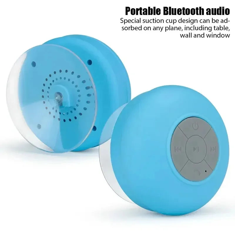 Portable Wireless Bluetooth Speaker Audio Waterproof Easy-Access Control Buttons Music Player for Office Car Home Shower Speaker