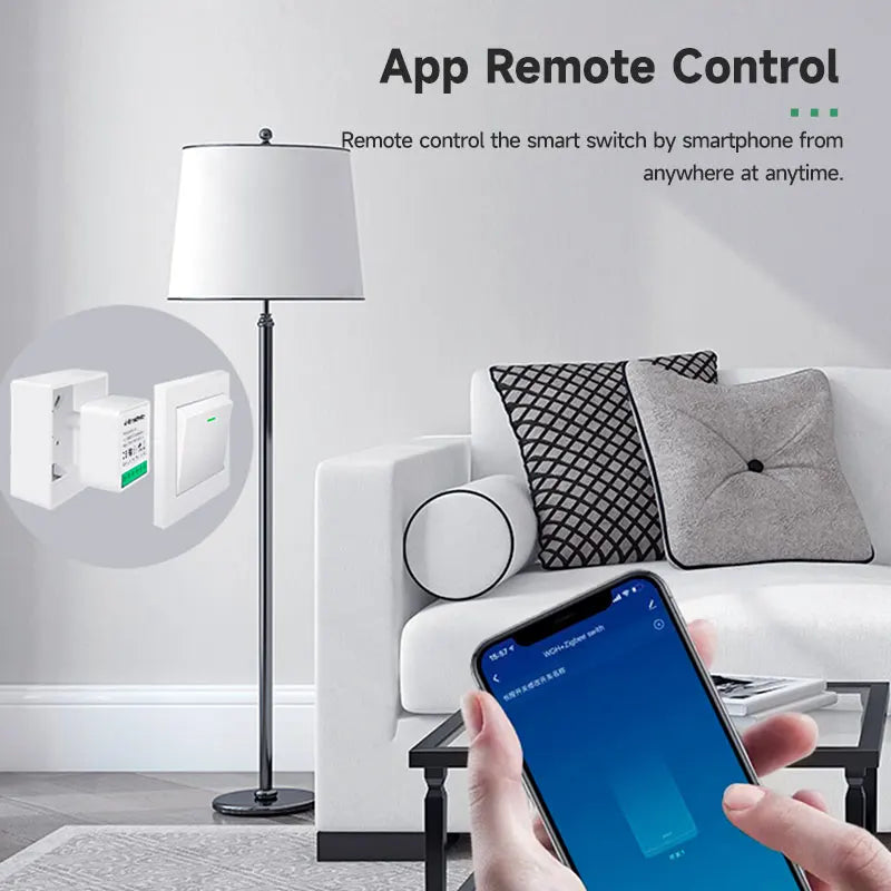 Tuya 16A Z2M Smart Breaker Relay Switch ZigBee3.0 Voice Control Support Alexa Google Home Assistant