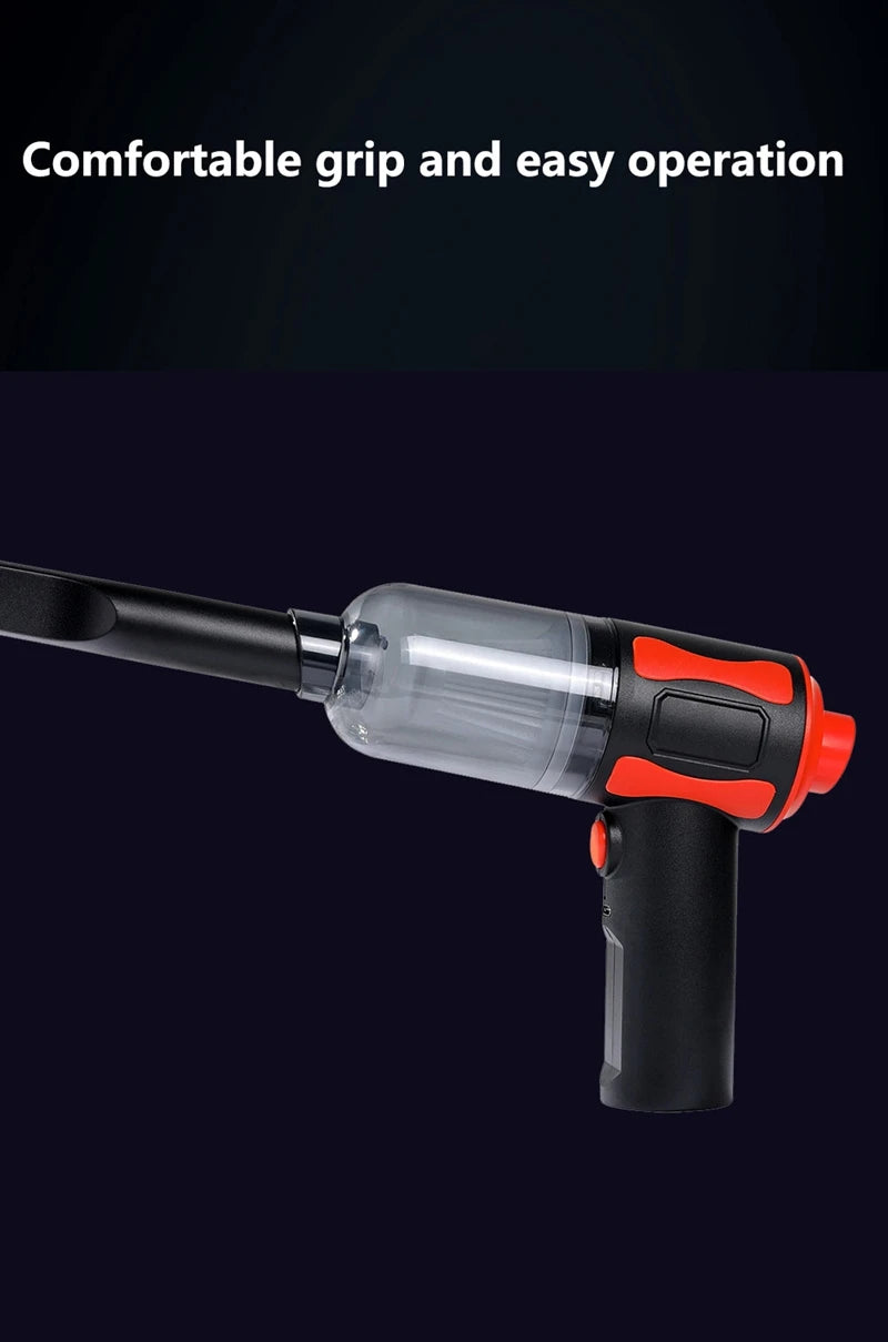 New Car Vacuum Cleaner  High-power Suction & Blow Home & Car Use Portable Strong Suction Power Small Wireless Vacuum Cleaner