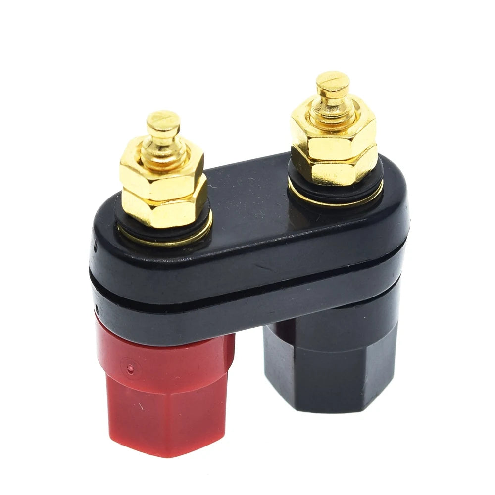 1/2/5pcs Banana plugs Couple Red Black Connector Amplifiers Binding Post Banana Speaker Plug Jack