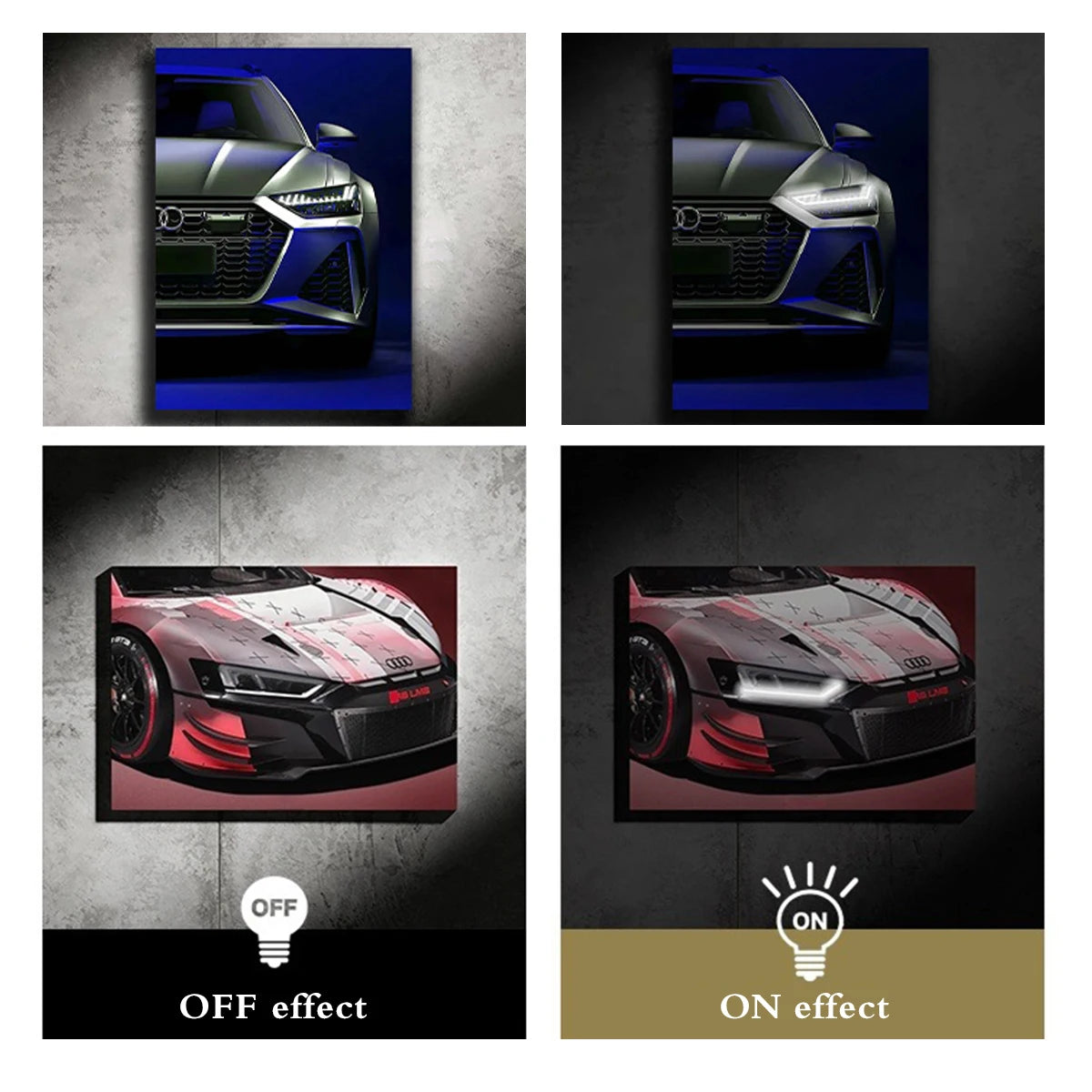 Custom USB Remote Control Color Changing Led Car Neon Lights Signs Car Lights Hanging Paintings Birthdays, Bars, Garages, Rooms