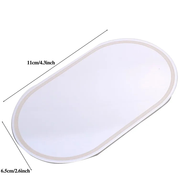 Car Makeup Mirror Car Stainless Steel Portable Auto Sun-Shading Visor HD Mirrors Car Interior Mirror Universal Car-styling
