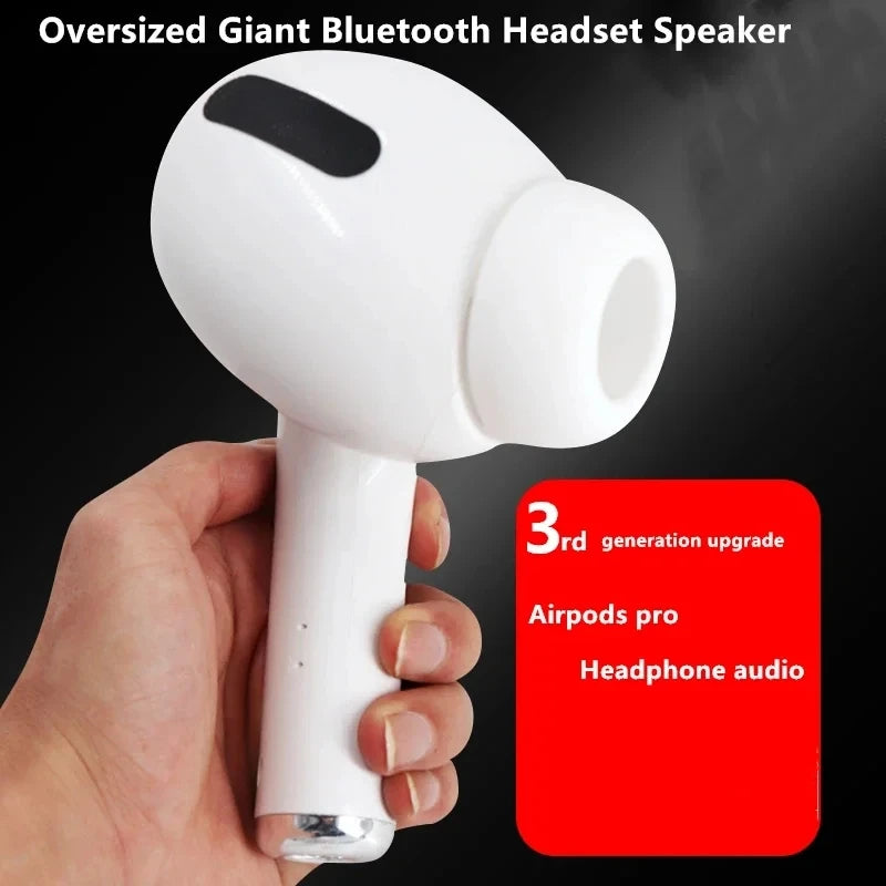 Wireless Bluetooth Speaker AirPods Model Giant Headphones Bluetooth Speaker Support TF Card Novelty Speaker Creative Gift