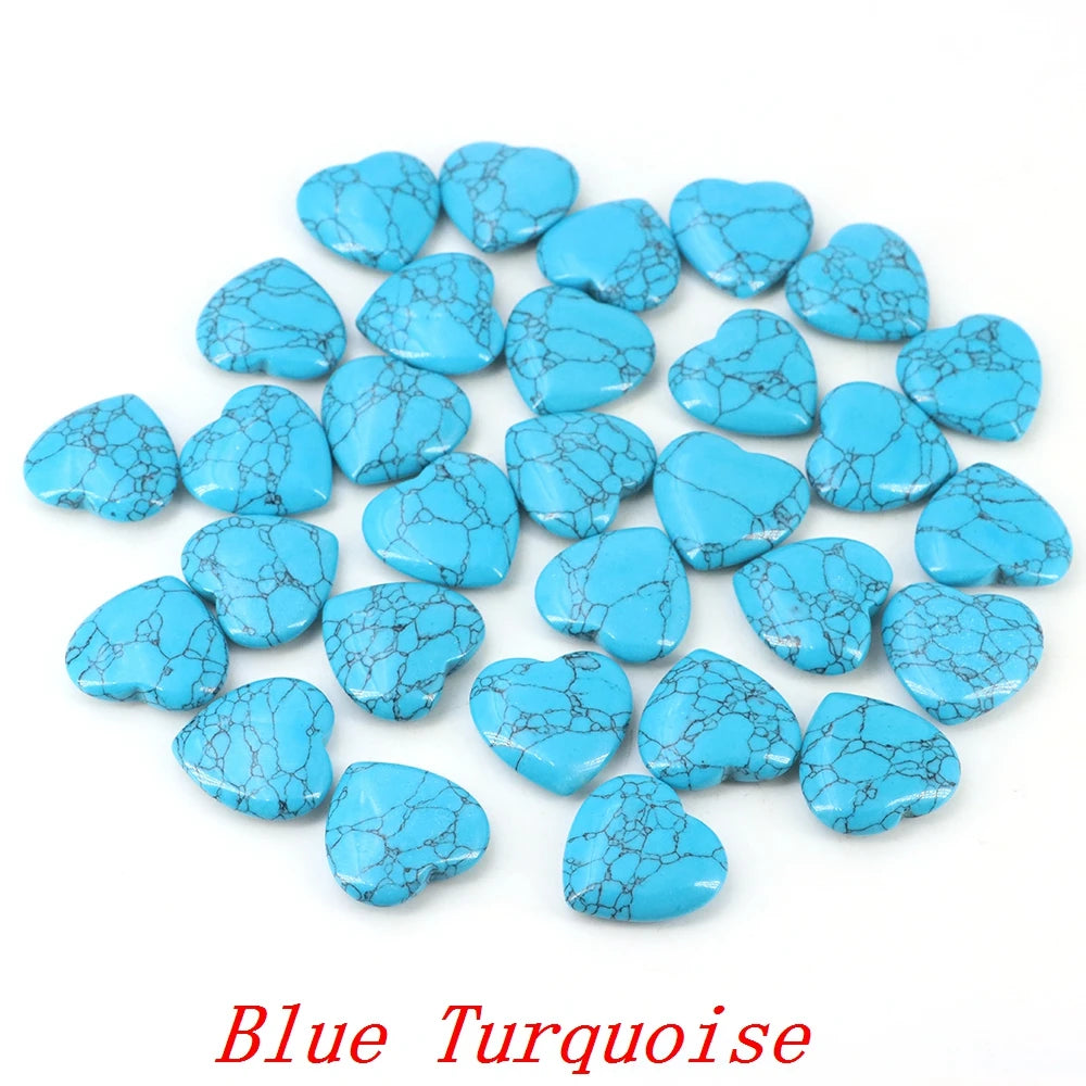 Lots Wholesale Gem Heart Shape LOVE 20MM Natural Crystal Amethyst Agate Bead Healing Reiki Natural Stone Gift Supplies