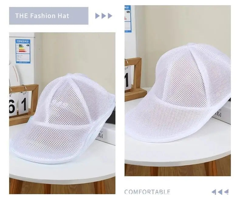 Baseball cap washing bag anti deformation washing machine hat convenient washing bag machine washing mesh bag