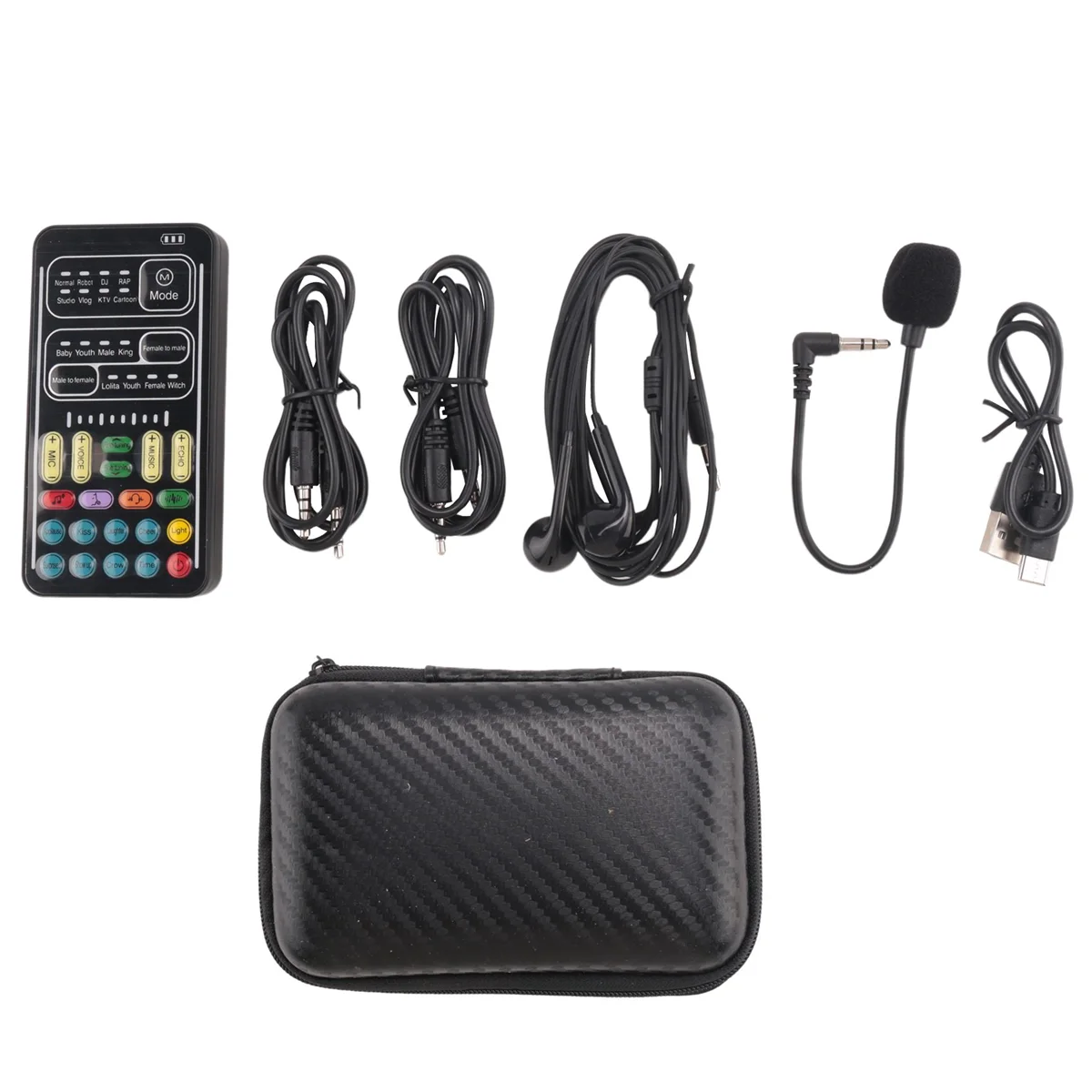 Voice Changer Handheld Microphone Voice Changer with Sound Multifunctional Effects Machine for Phone//Switch (i9)